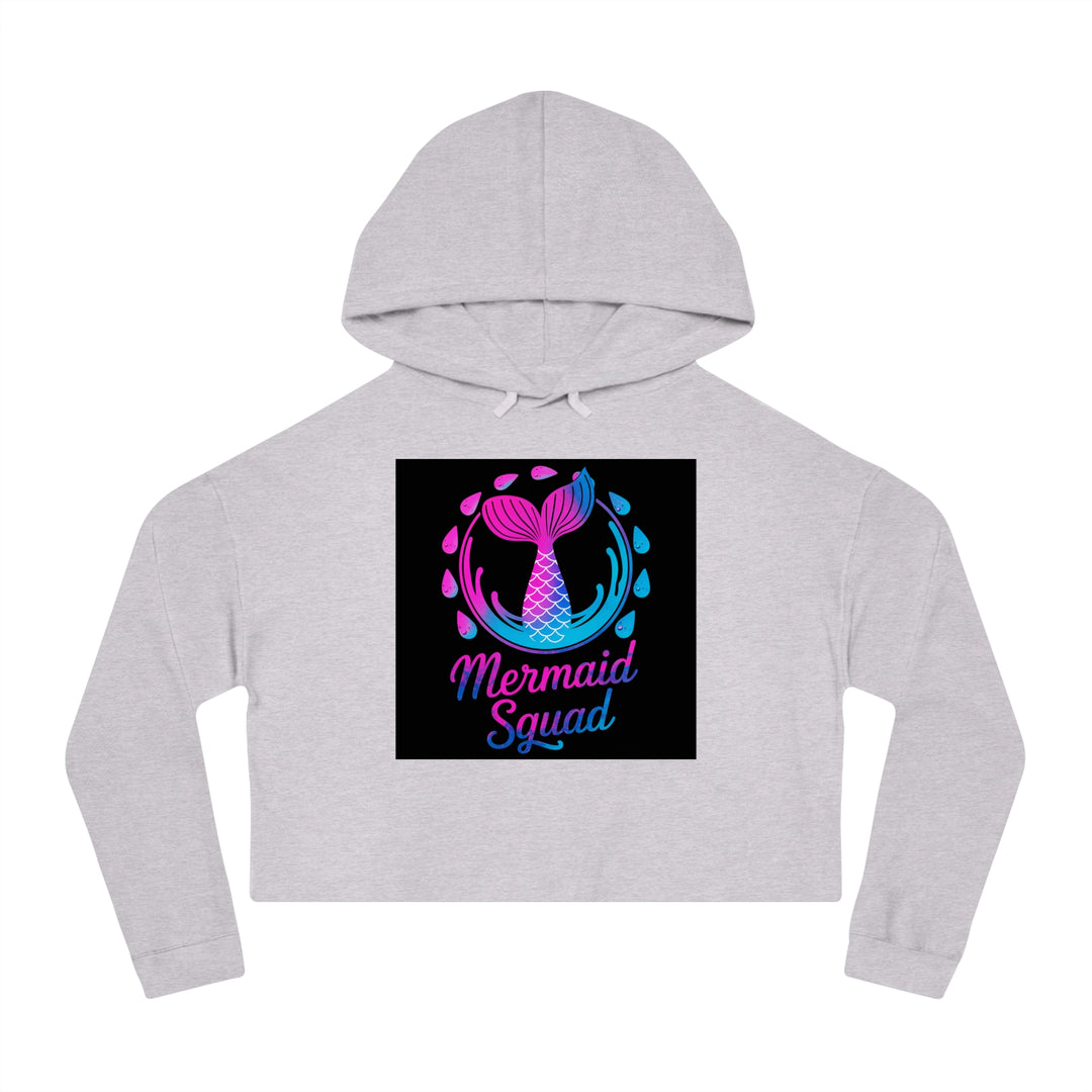 Women’s Cropped Hooded Sweatshirt - Mermaid Squad