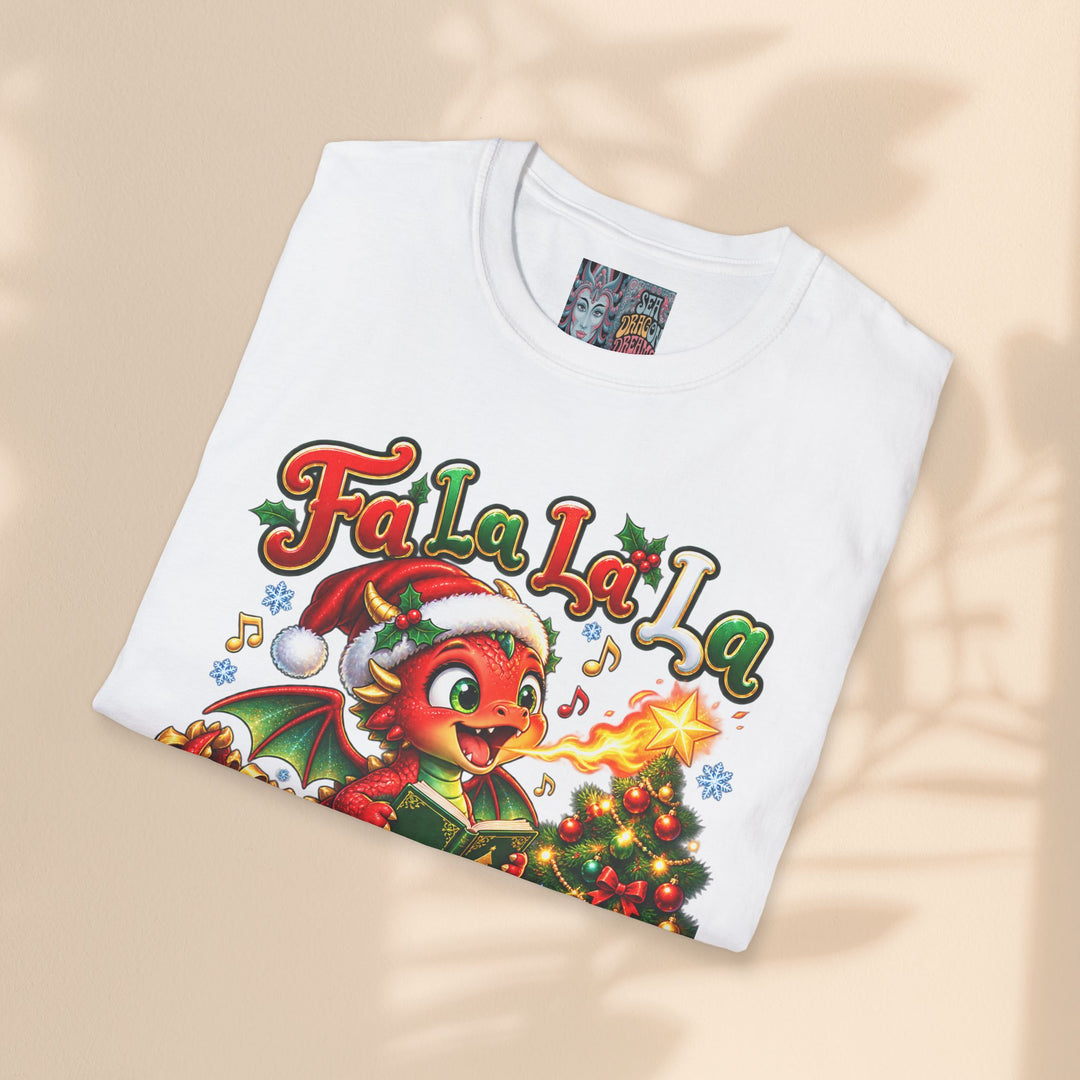 Holiday Dragon T-Shirt – Fa La La La Flame Christmas Tee