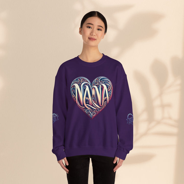 Nana Heart Design Unisex Crewneck Sweatshirt - Cozy Gift for Grandmothers