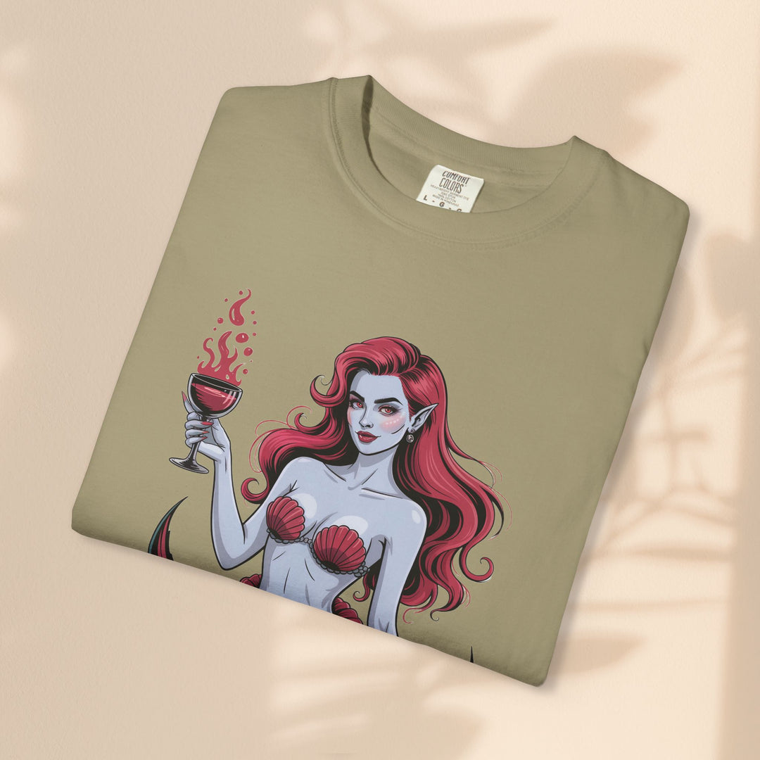 Mermaid-Themed Unisex T-Shirt – Fun Summer Apparel, Beach Lover Gift, Vintage Style Tee