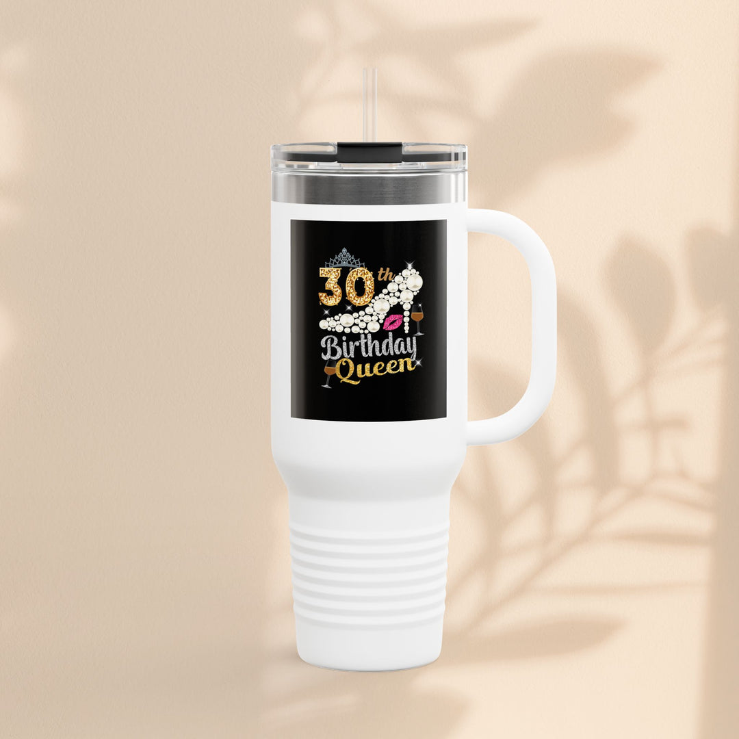30th Birthday Queen Insulated Travel Mug | 40oz Tumbler for Celebrations, Gifts, and Parties | Stylish Drinkware for Her | Birthday [...]