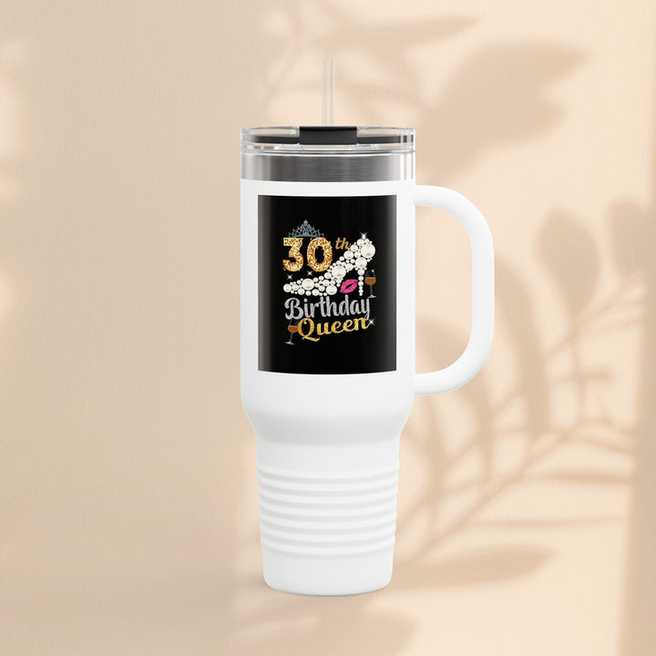 30th Birthday Queen Insulated Travel Mug | 40oz Tumbler for Celebrations, Gifts, and Parties | Stylish Drinkware for Her | Birthday [...]