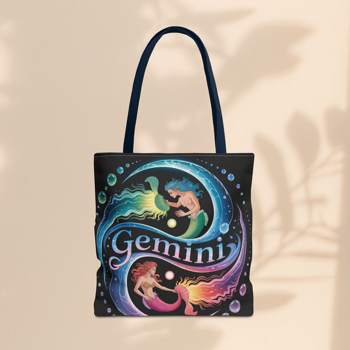 Gemini Zodiac Tote Bag - Colorful Astrology Bag, Gift for Astrology Lovers, AOP Tote for Geminis, Horoscope Design, Birthday Gift