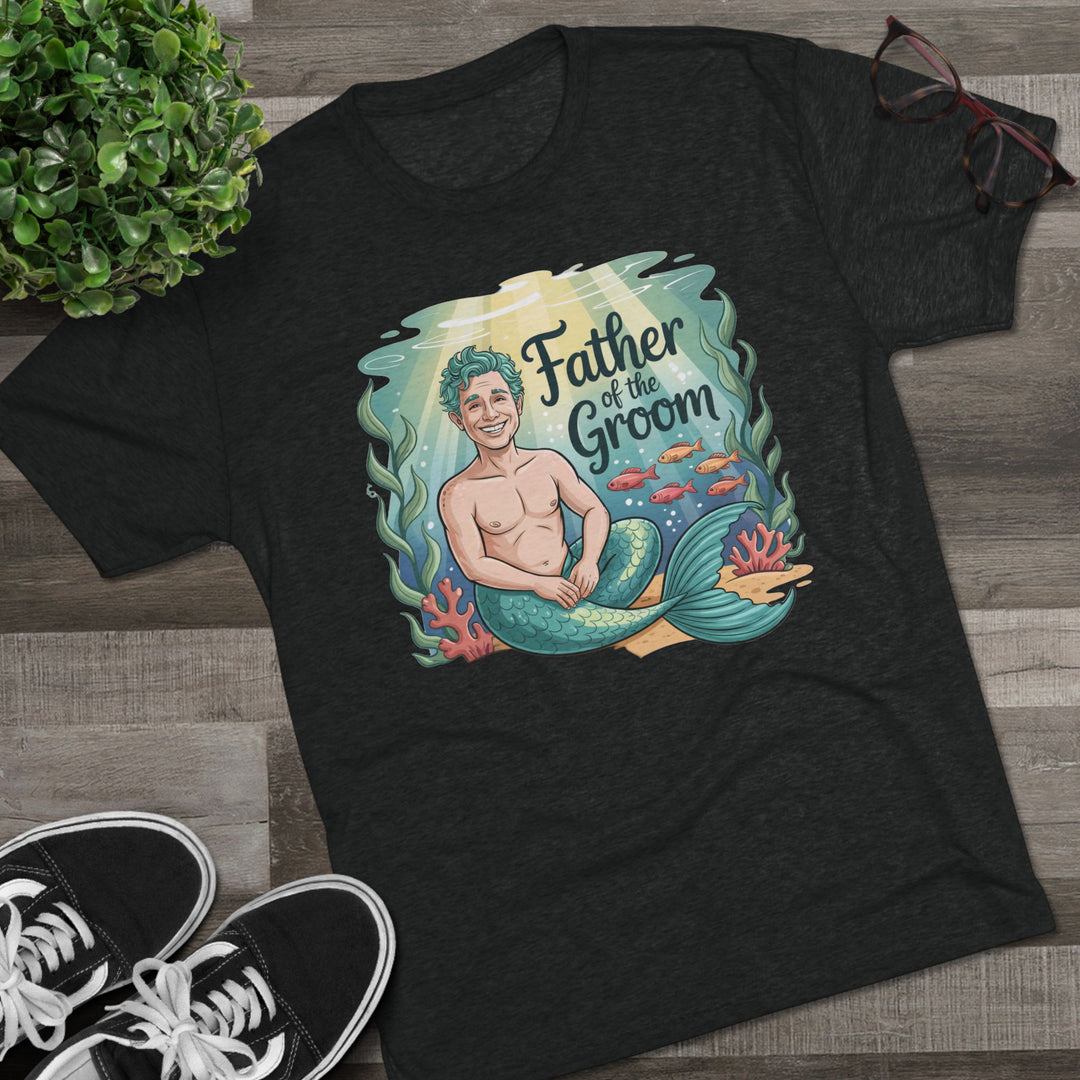 Father of the Groom Merman T-Shirt, Unique Wedding Gift, Fun Groomsmen Tee, Beach Theme Attire, Nautical Humor Shirt