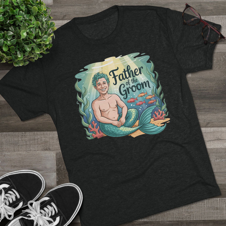 Father of the Groom Merman T-Shirt, Unique Wedding Gift, Fun Groomsmen Tee, Beach Theme Attire, Nautical Humor Shirt