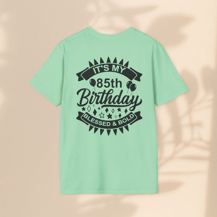 85th Birthday Celebration T-Shirt, Unisex Softstyle Tee for 85th Birthday, Milestone Birthday Gift, Birthday Party Outfit, Cute [...]