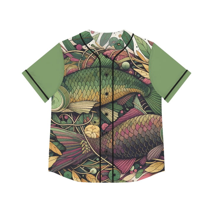 Women's Baseball Jersey - Fishes in the Deep Blue Sea