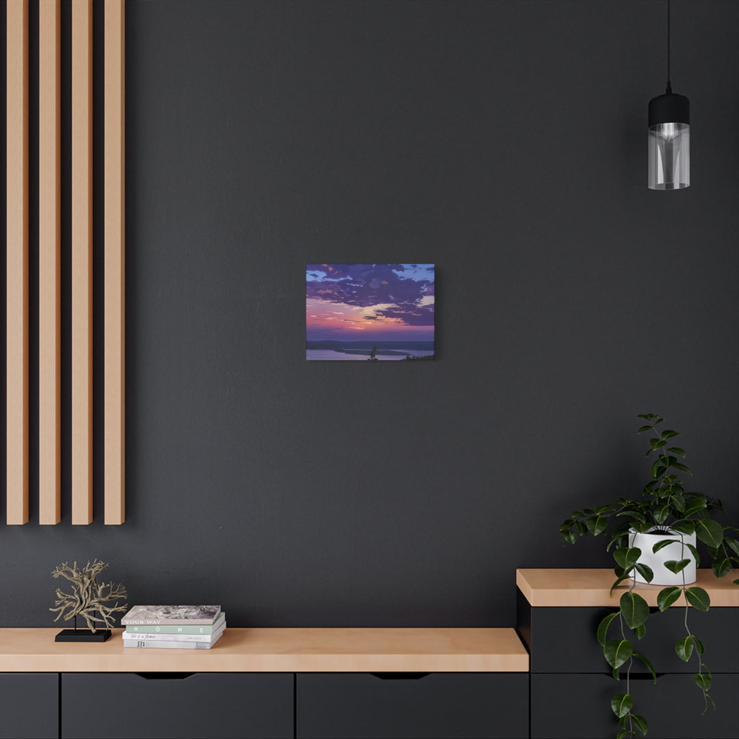 Elegant Sunset Canvas Print for Bedroom and Living Room