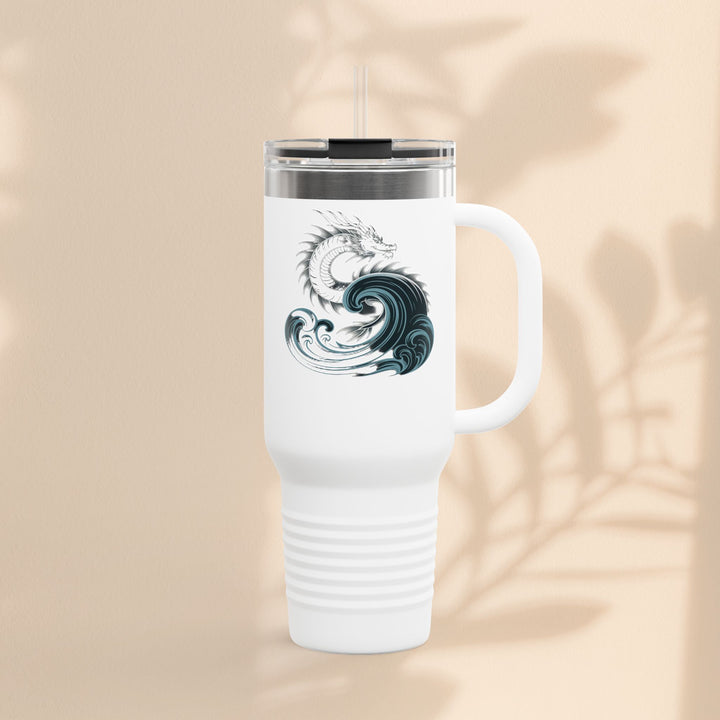 Ocean Waves Insulated Travel Mug, 40oz | Perfect for Outdoor Adventures, Gifts for Travelers, Summer Picnics, Hiking, Coffee Lovers