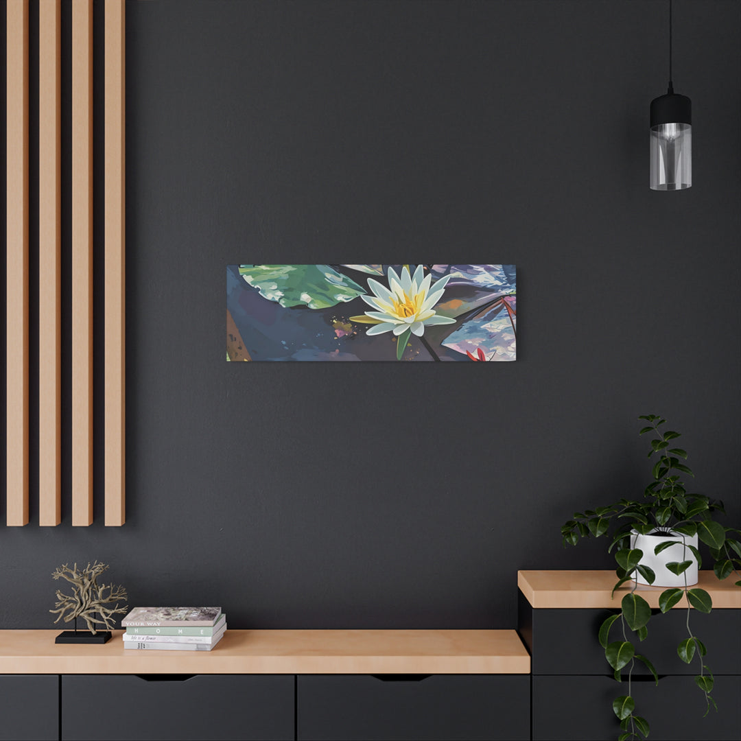 Water Lily Canvas Art Print – Nature Wall Décor
