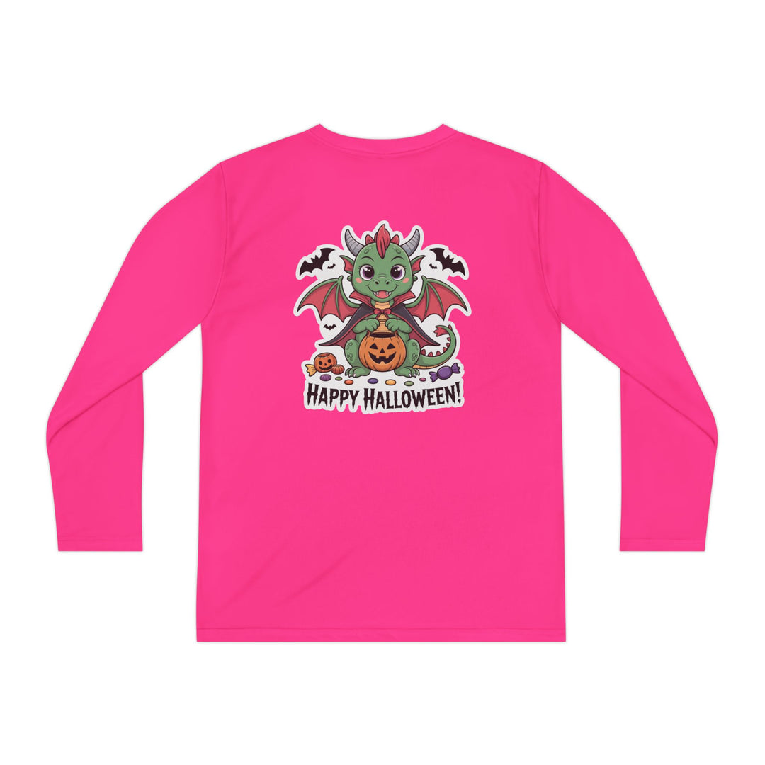 Halloween Youth Long Sleeve Tee, Cozy Tee for Kids, Spooky Costume Alternative, Perfect for Halloween Parties, Trick-Or-Treating