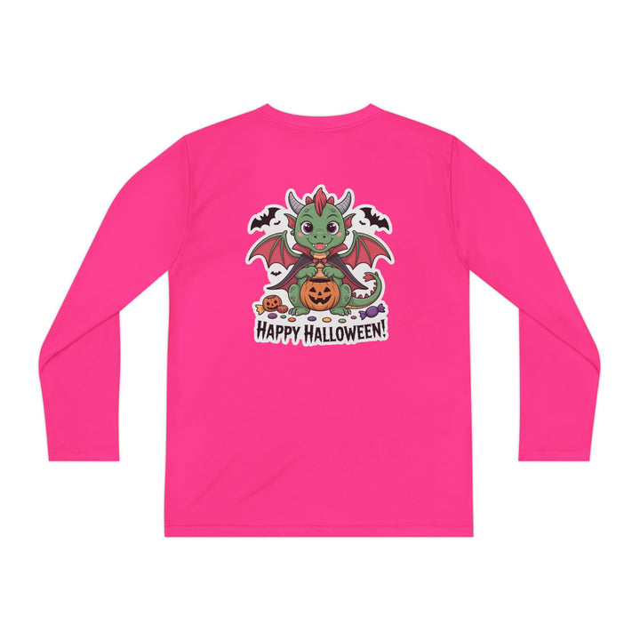 Halloween Youth Long Sleeve Tee, Cozy Tee for Kids, Spooky Costume Alternative, Perfect for Halloween Parties, Trick-Or-Treating