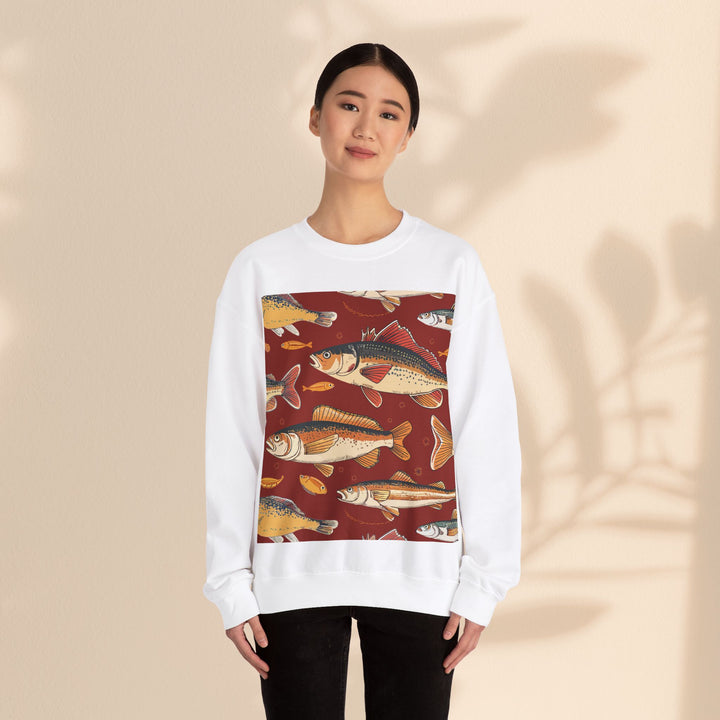 Unisex Heavy Blend™ Crewneck Sweatshirt - Red Fish