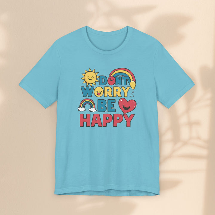 Unisex Jersey Short Sleeve Tee - Don't Worry Be Happy