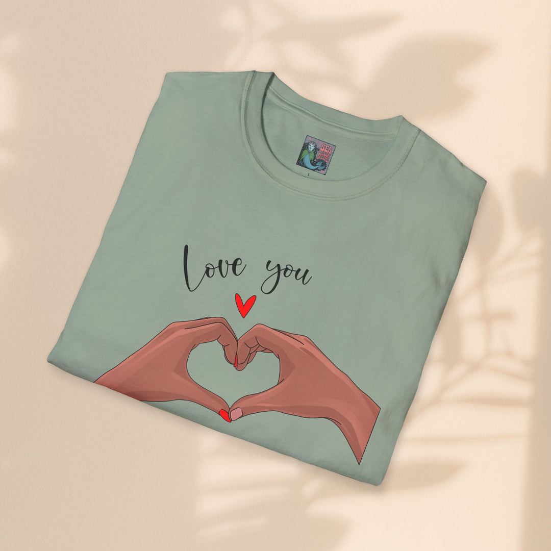 Unisex Softstyle T-Shirt - Love You Heart