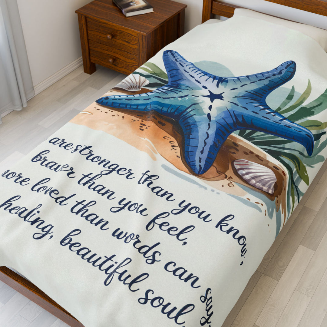 Plush Blanket - Keep Healing. Beautiful Soul