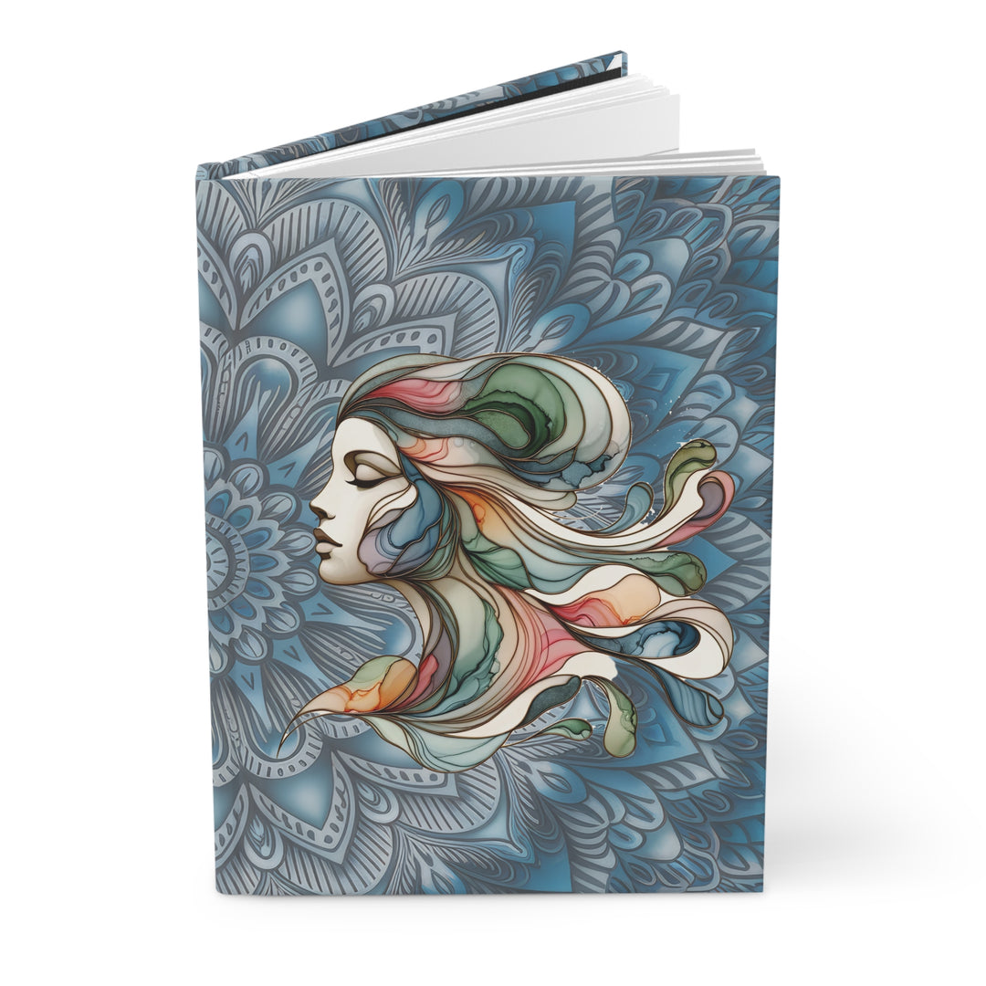 Hardcover Journal Matte - Blue Mandala