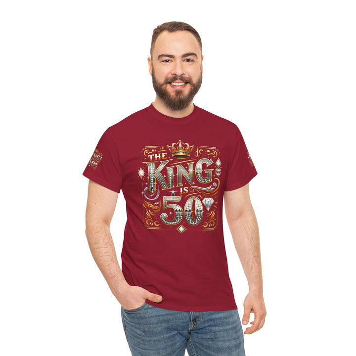 Royal 50th Birthday Tee, Vintage King Shirt, Men’s Birthday Gift, Celebrate 50 Years, Custom Graphic T-Shirt, Fun Party Top