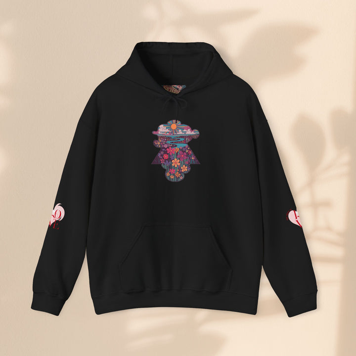 Artistic Floral Love Hoodie for Creative Souls