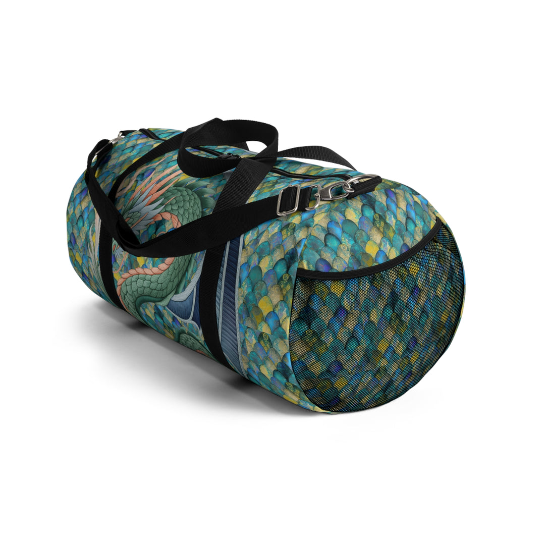 Dragon Design Mermaid Scale Duffel Bag – Travel, Gym, Sports & Weekend Tote Gift