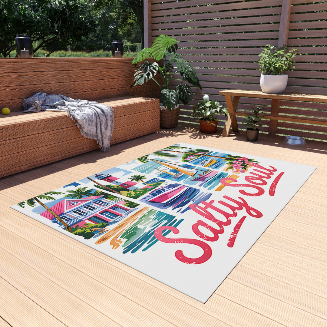 Pensacola Florida Outdoor Rug, Coastal Home Accessory