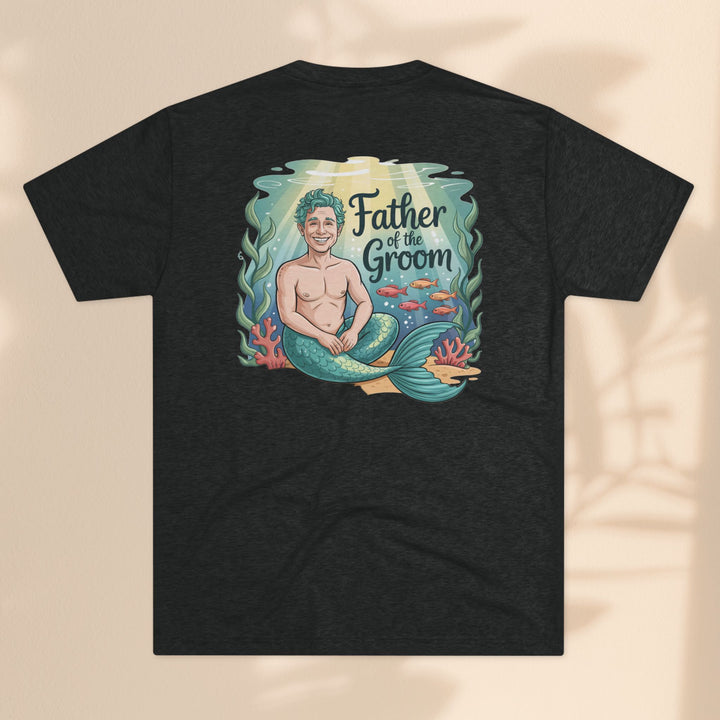 Father of the Groom Merman T-Shirt, Unique Wedding Gift, Fun Groomsmen Tee, Beach Theme Attire, Nautical Humor Shirt