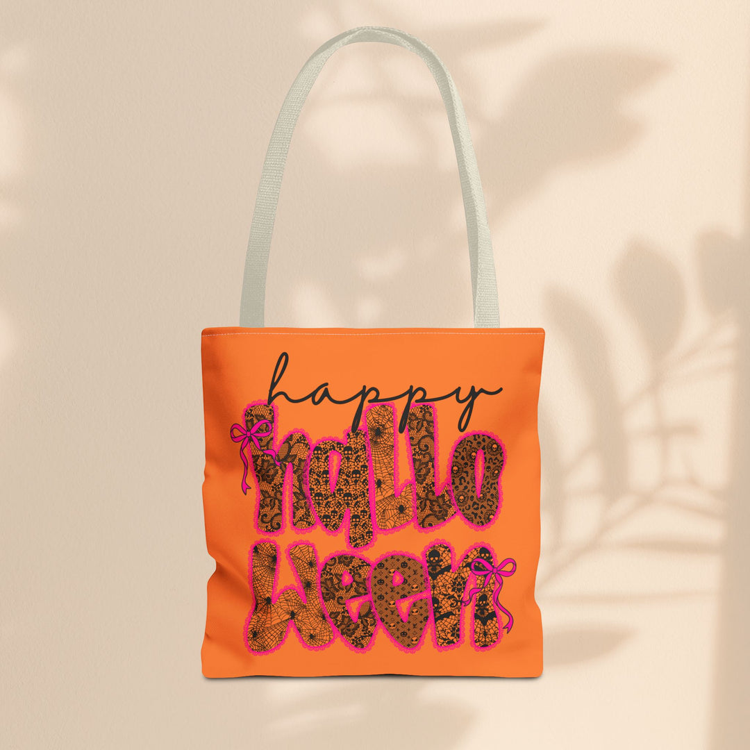 Happy Halloween Tote Bag – Reusable Trick-or-Treat Bag & Fall Gift