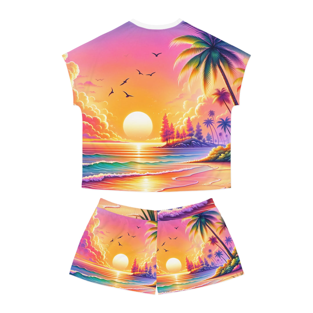 Women's Short Pajama Set (AOP) - Sunrise Sunset