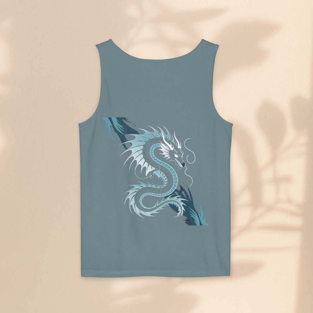 Dragon Art Unisex Tank Top - Stylish Summer Wear, Festival Apparel, Gift for Art Lovers, Beach Outfits, Cool Graphic Shirt