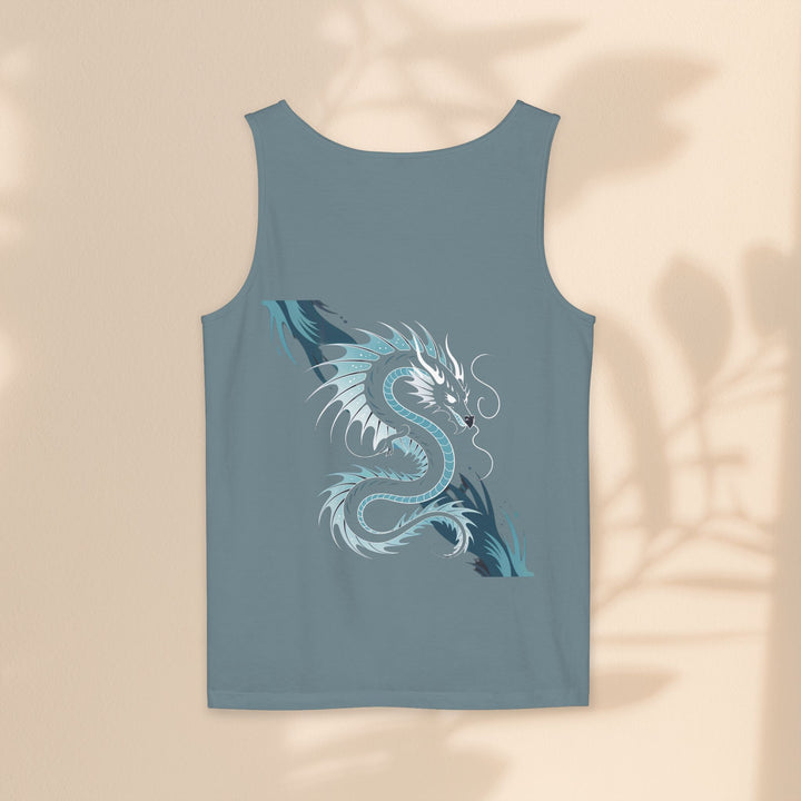 Dragon Art Unisex Tank Top - Stylish Summer Wear, Festival Apparel, Gift for Art Lovers, Beach Outfits, Cool Graphic Shirt