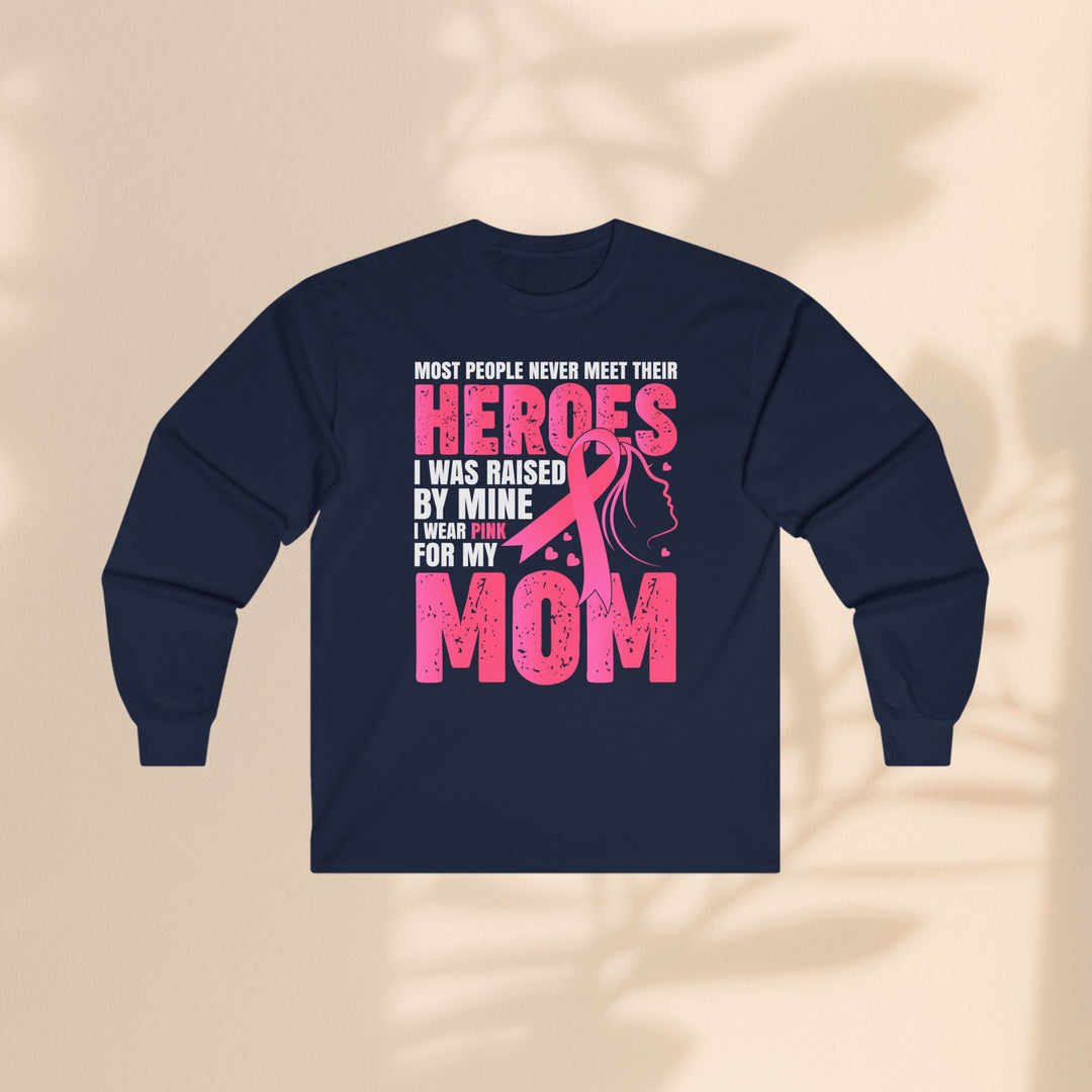 Hero Mom Cancer Survivor Long Sleeve Tee