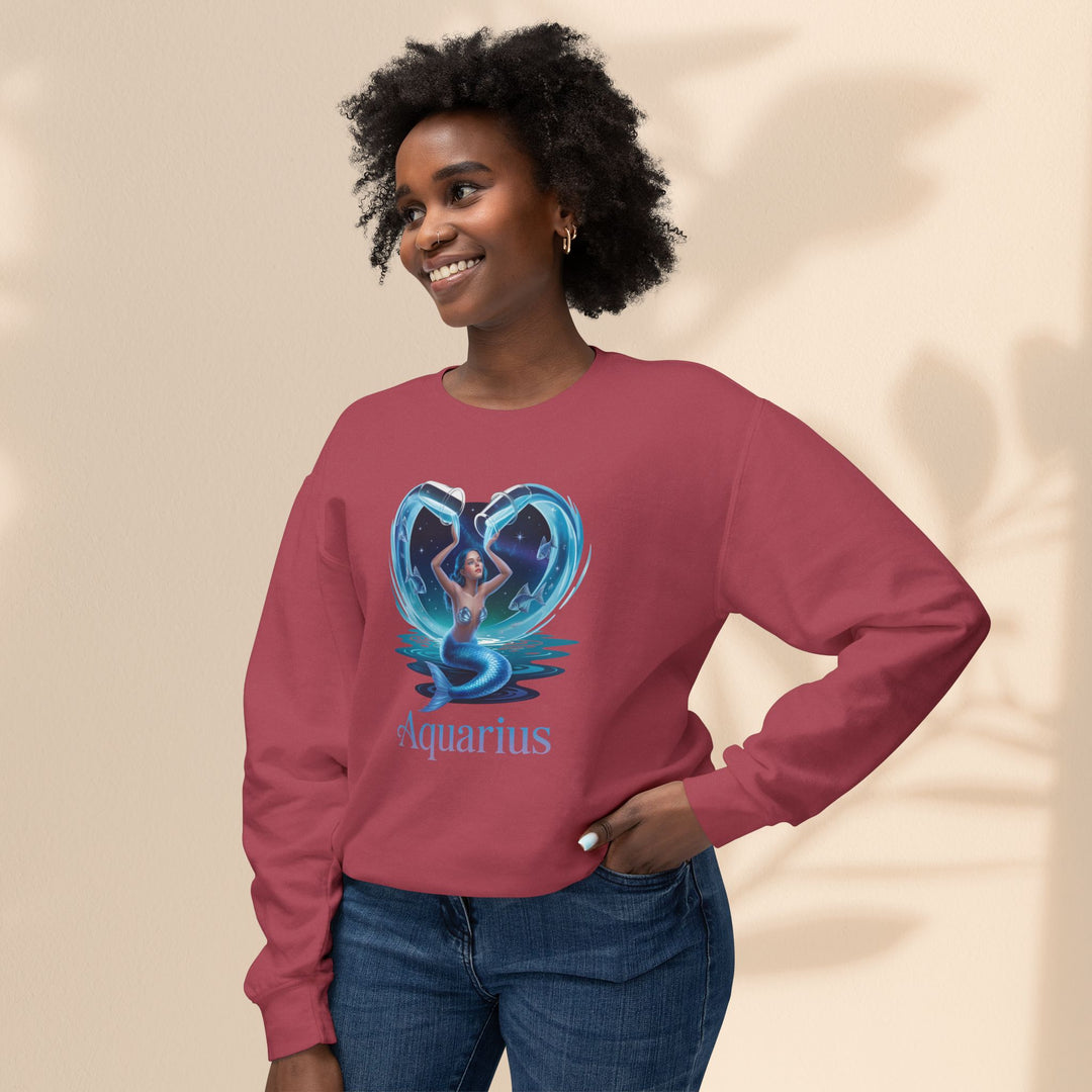 Aquarius Unisex Crewneck Sweatshirt, Zodiac Gifts, Astrology Apparel, Horoscope Sweatshirt, Birthday Gifts