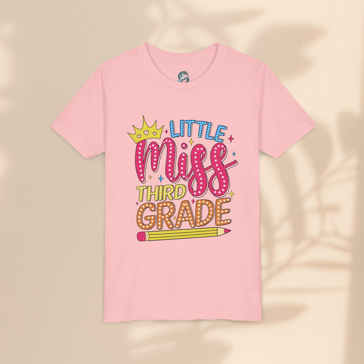 Cute Little Miss Third Grade Youth Tee, Kids Birthday Gift, School Spirit Shirt, Back to School Outfit, Fun Classroom Top