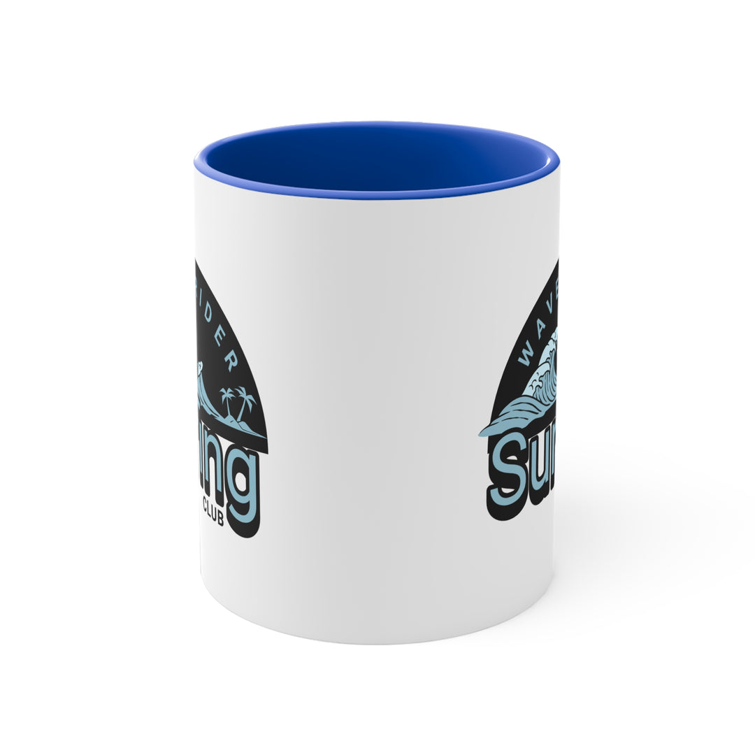 11oz Accent Mug - Wave Surfing