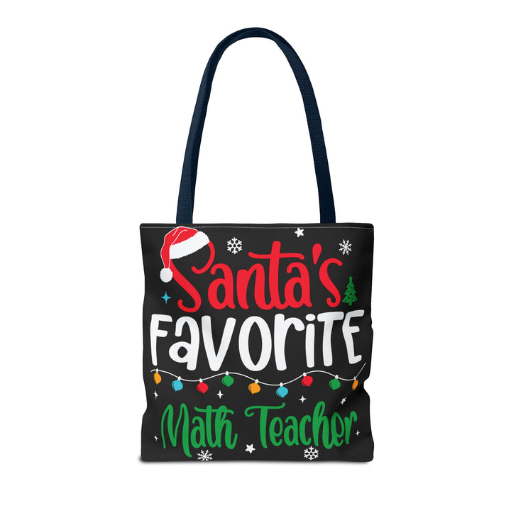 Tote Bag (AOP) - Santa's Favorite Math Teacher