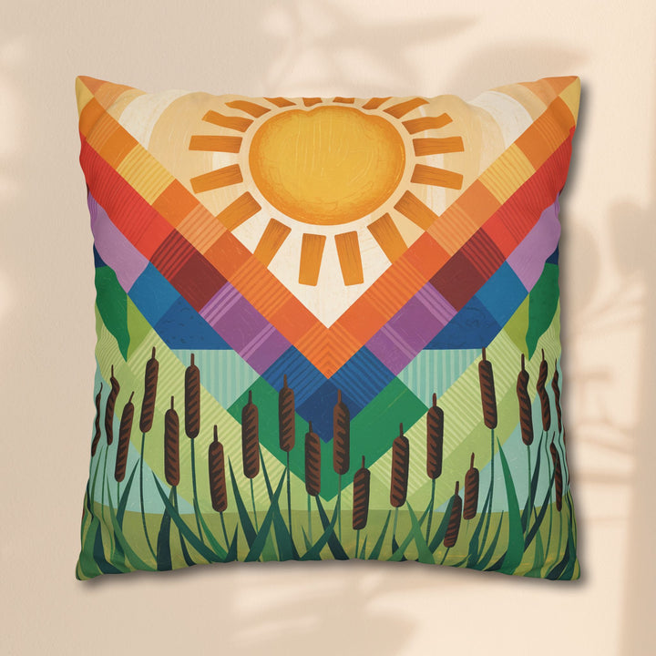 Seminole Sunburst - Vibrant Sunburst Decorative Pillowcase