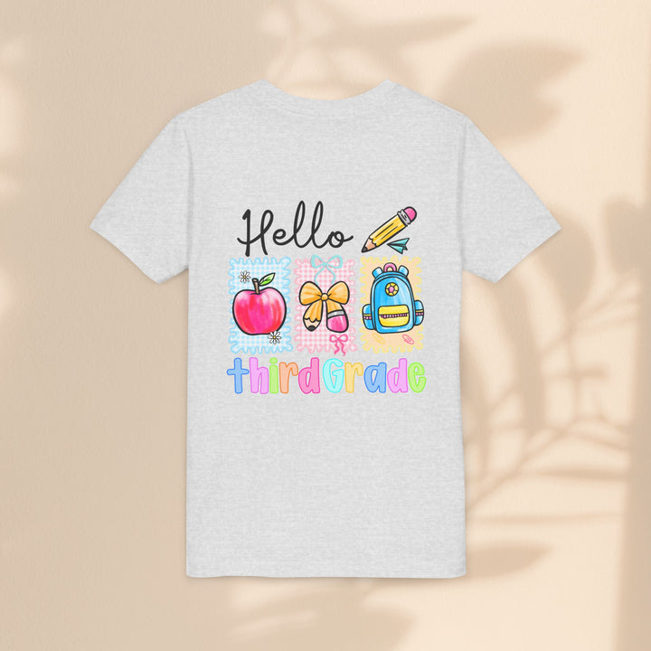 Colorful Third Grade Youth Tee, Back to School Shirt, Kids Graphic T-Shirt, 3rd Grade Celebration Apparel, Cute School Outfit, Fun [...]