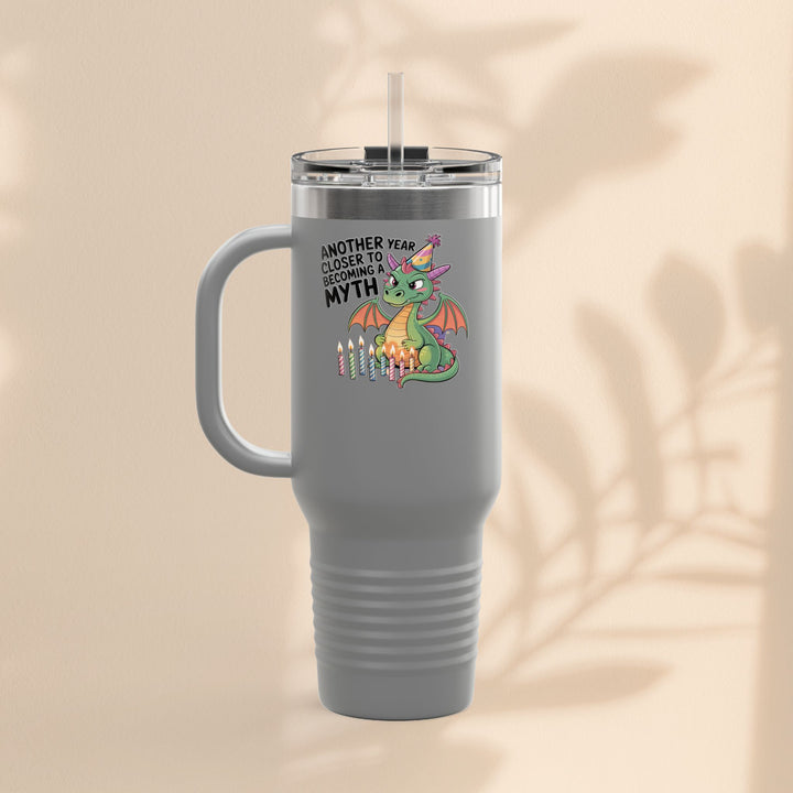 Dragon Insulated Travel Mug, 40oz, Dragon Birthday Tumbler