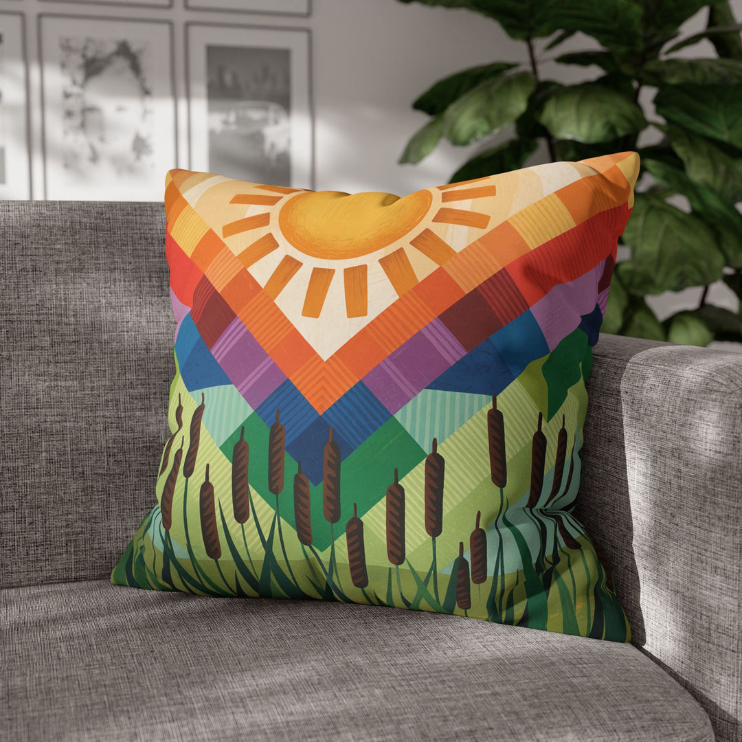 Seminole Sunburst - Vibrant Sunburst Decorative Pillowcase