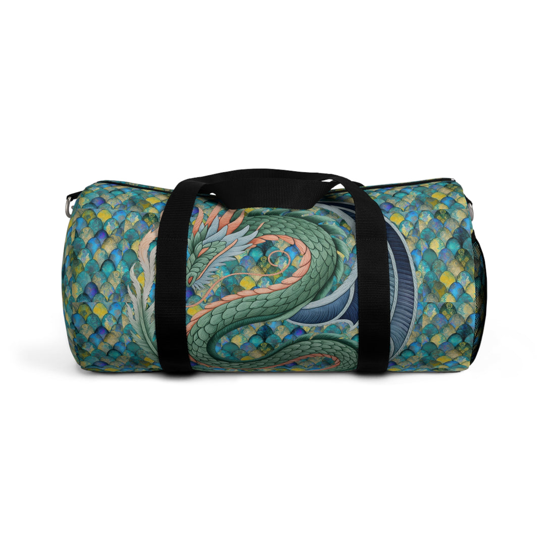 Dragon Design Mermaid Scale Duffel Bag – Travel, Gym, Sports & Weekend Tote Gift