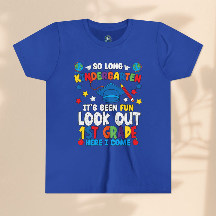 Look Out First Grade Here I Come T-Shirt - Graduation Celebration Tee, Kindergarten to 1st Grade Transition T-Shirt,