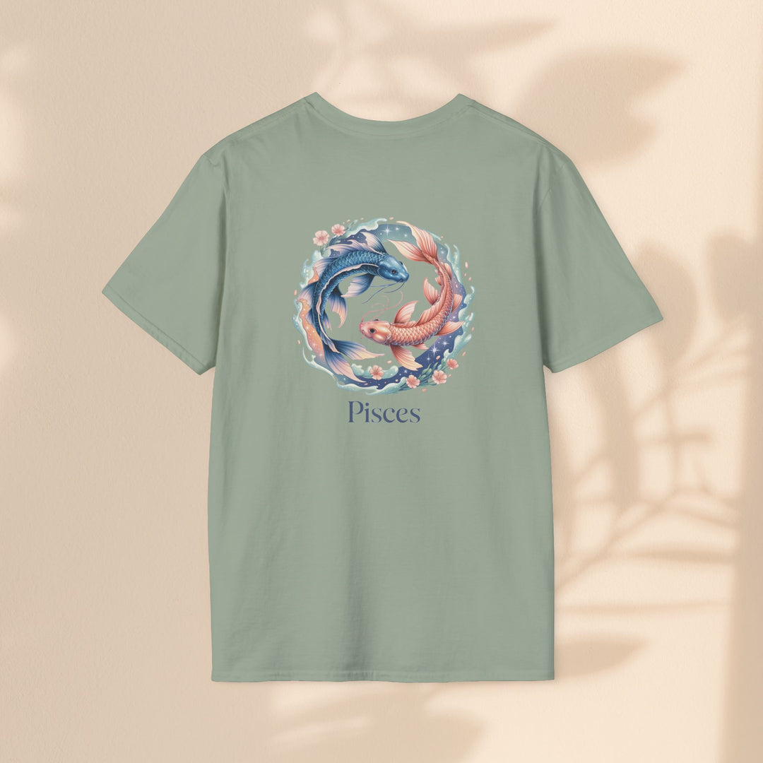Pisces Zodiac T-Shirt, Softstyle Tee, Astrological Gift, Horoscope Apparel, Birthday Gift for Pisces, Astrology Merch