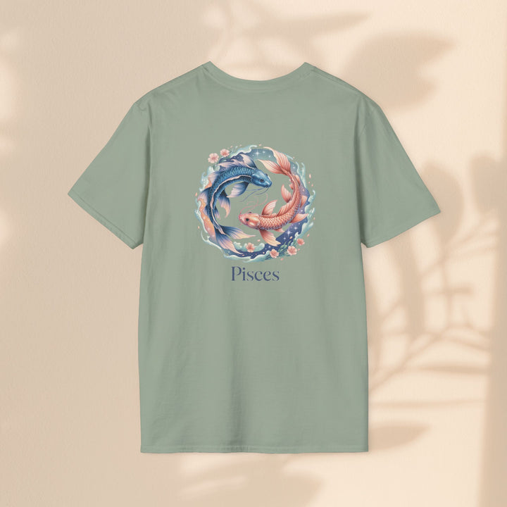 Pisces Zodiac T-Shirt, Softstyle Tee, Astrological Gift, Horoscope Apparel, Birthday Gift for Pisces, Astrology Merch