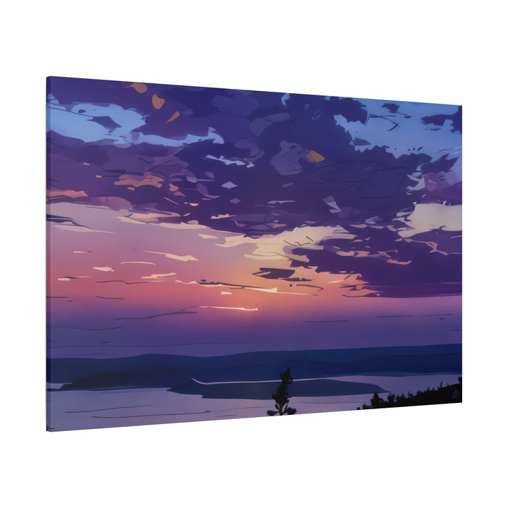 Elegant Sunset Canvas Print for Bedroom and Living Room