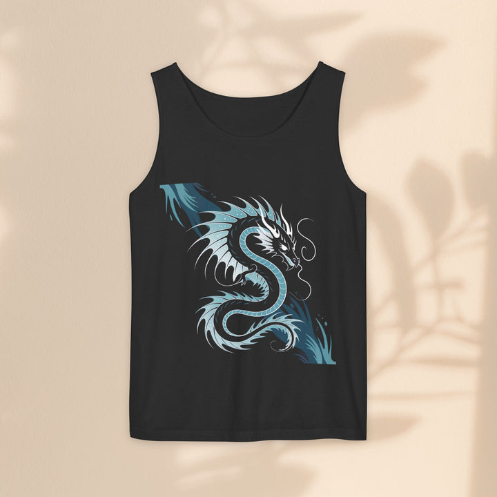 Dragon Art Unisex Tank Top - Stylish Summer Wear, Festival Apparel, Gift for Art Lovers, Beach Outfits, Cool Graphic Shirt