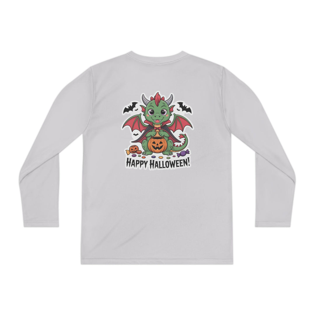 Halloween Youth Long Sleeve Tee, Cozy Tee for Kids, Spooky Costume Alternative, Perfect for Halloween Parties, Trick-Or-Treating