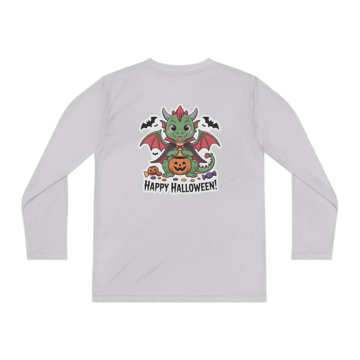 Halloween Youth Long Sleeve Tee, Cozy Tee for Kids, Spooky Costume Alternative, Perfect for Halloween Parties, Trick-Or-Treating