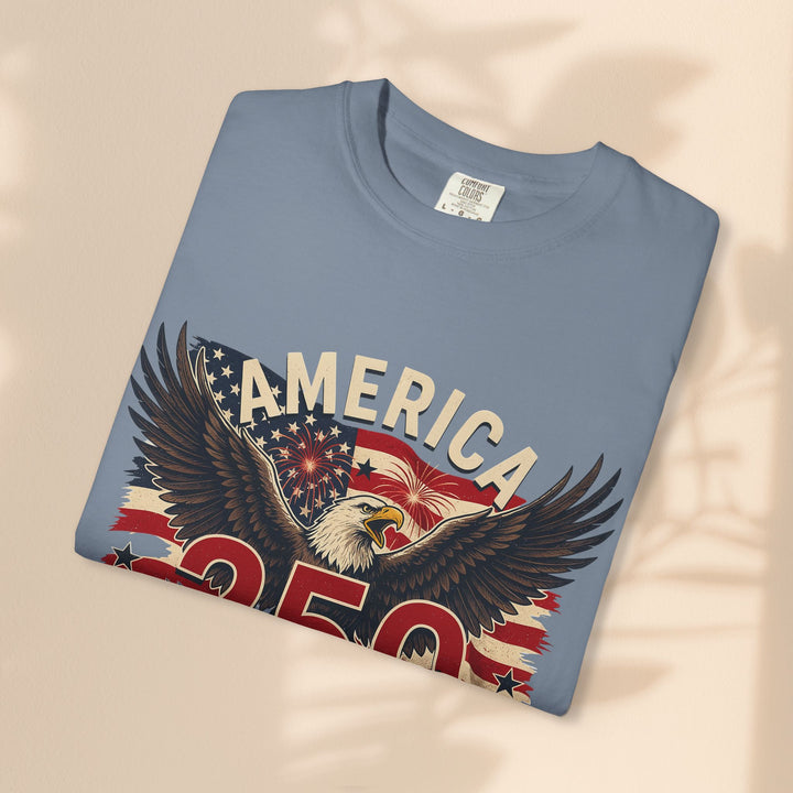 America 250 Eagle Patriotic T-Shirt — Independence Celebration Tee