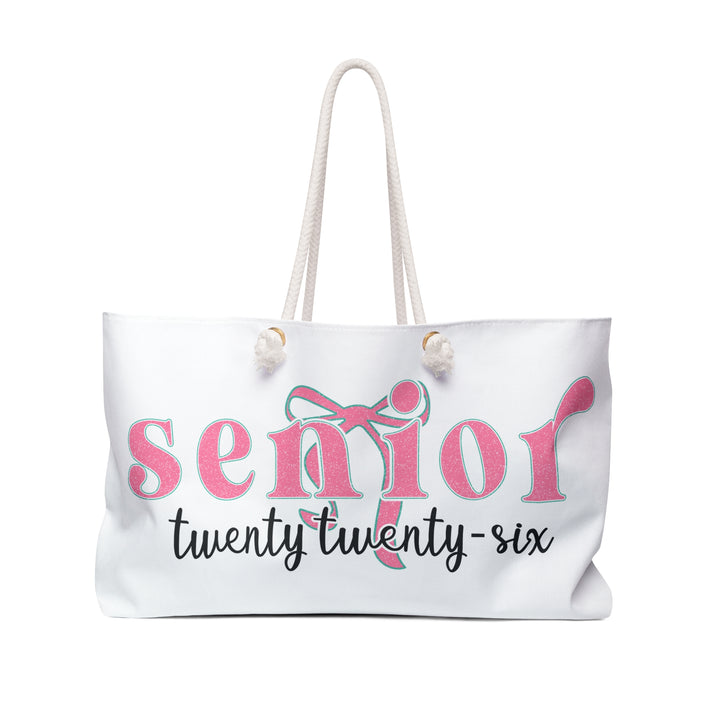 Senior Weekender Bag, Graduation Gift, Travel Tote, Class of 2026, Stylish Storage, College Bound
