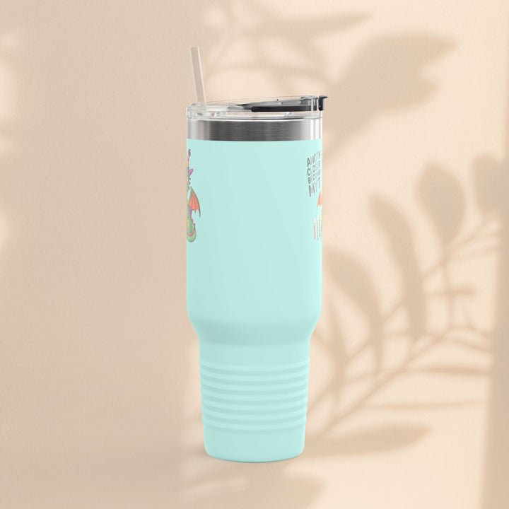 Dragon Insulated Travel Mug, 40oz, Dragon Birthday Tumbler